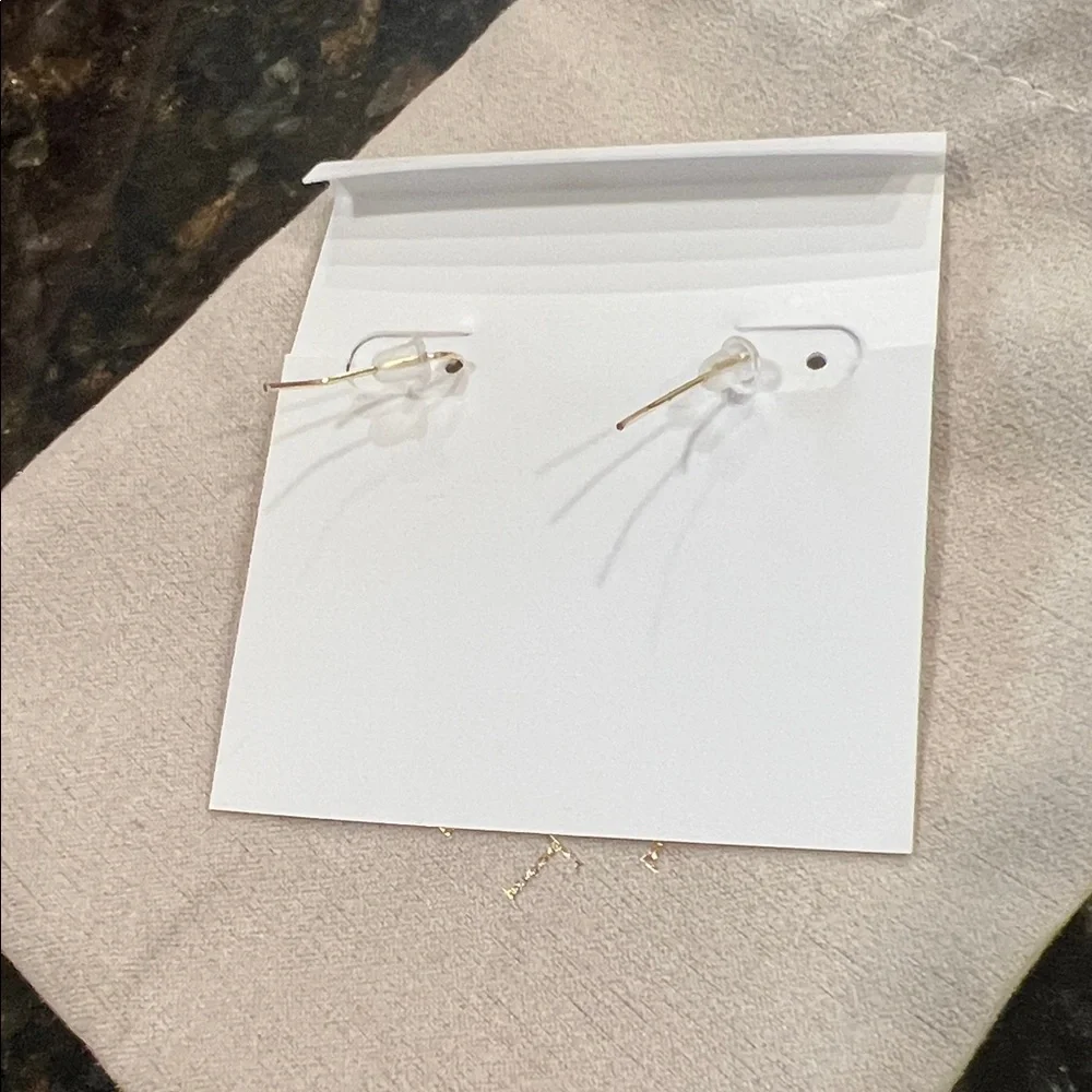 Kendra Scott Gold Druzy Earrings - Picture 3 of 3